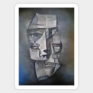 Abstract stone figure Sticker